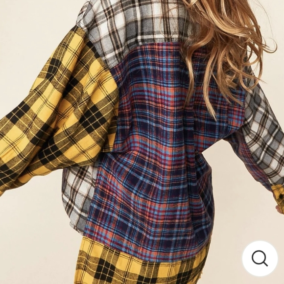 💜 New Plaid Oversized Shirt - Picture 5 of 7